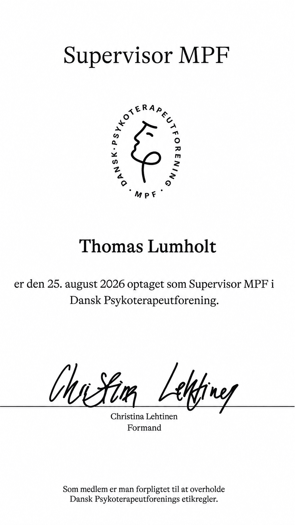Supervisor MPF